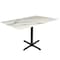 Holland Bar Stool Co 30 Tall OD211 Black Table Base w30x30 foot and 32x48 White Marble Top, IndoorOutdoor OD211-3030BWODS3248WM - alternate 1